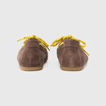 KENNEL & SCHMENGER Drop Suede Moccasins in Coco/Lace Yellow