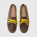 KENNEL & SCHMENGER Drop Suede Moccasins in Coco/Lace Yellow