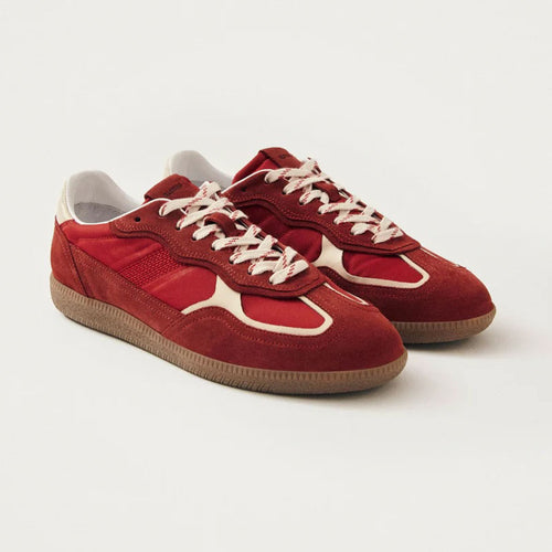 ALOHAS Tb.490 Rife Sheen Leather Sneakers in Red