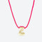 LA MOME BIJOU E Initial Joy Letter Necklace in Gold
