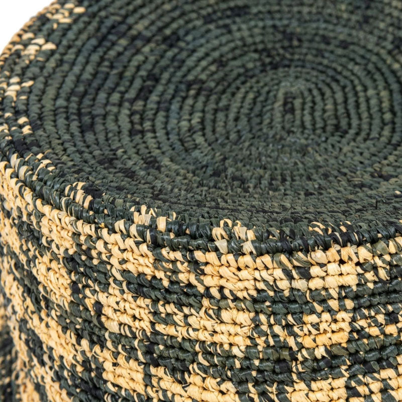 TRAVAUX EN COURS Bob Raffia Hat in Army