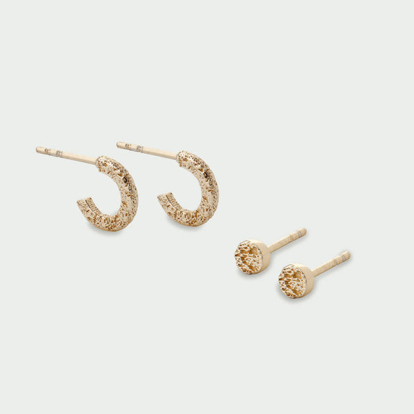 Tutti & Co Quest Earring Set in Gold