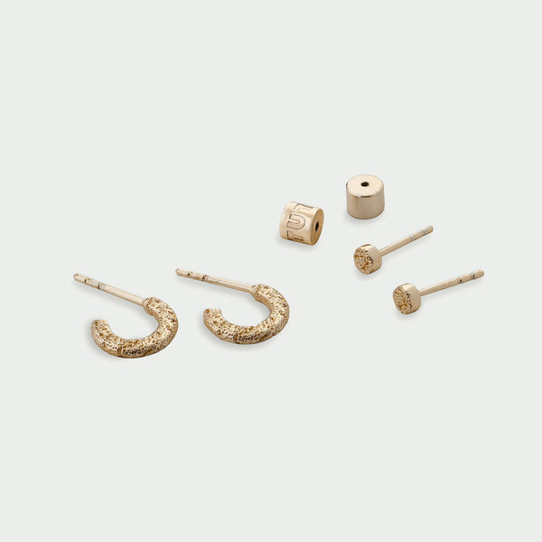 Tutti & Co Quest Earring Set in Gold