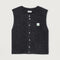 AMERICAN VINTAGE East Gilet in Charcoal/Melange