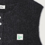 AMERICAN VINTAGE East Gilet in Charcoal/Melange