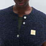 AMERICAN VINTAGE East Gilet in Navy Mouline