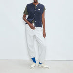 AMERICAN VINTAGE East Gilet in Navy Mouline