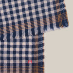MOISMONT Vichy No693 Check Scarf in Dream