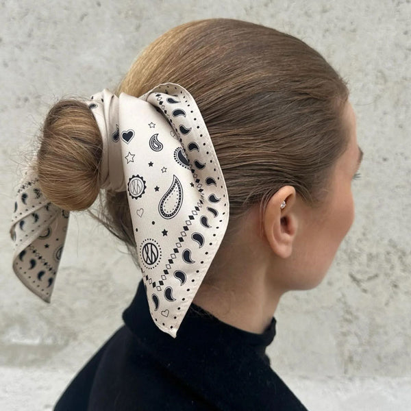 LE SCARF Paisley Scarf 2 / Sand / 50x50