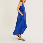 TINSELS Effy Paper Poplin Maxi Dress in Work