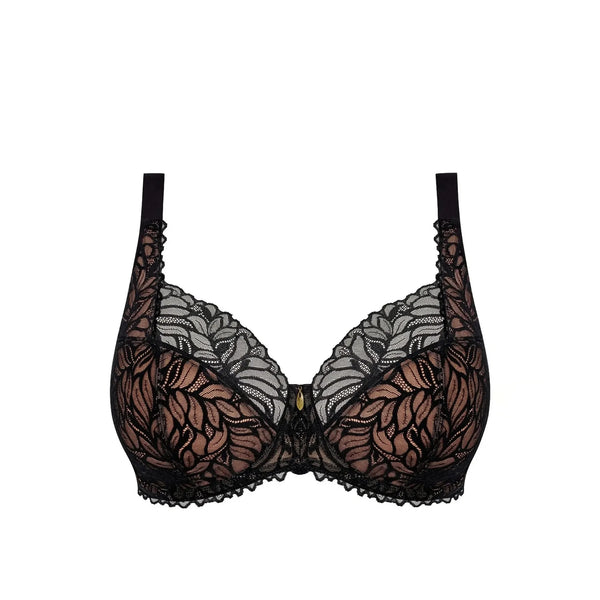 ELOMI Carena Underwired Balconette Bra in Black