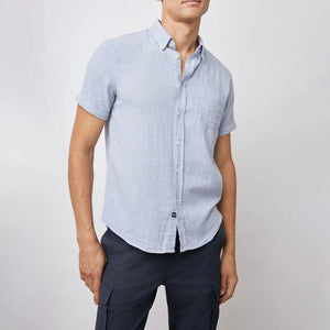 Fairfax S/S Shirt in Blue Melange
