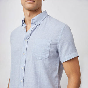 Fairfax S/S Shirt in Blue Melange