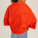 TINSELS Emy Folk Broderie Anglaise Shirt in Pulpe
