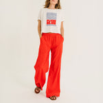 TINSELS Essia Palya Club T Shirt in Salt