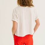 TINSELS Essia Palya Club T Shirt in Salt