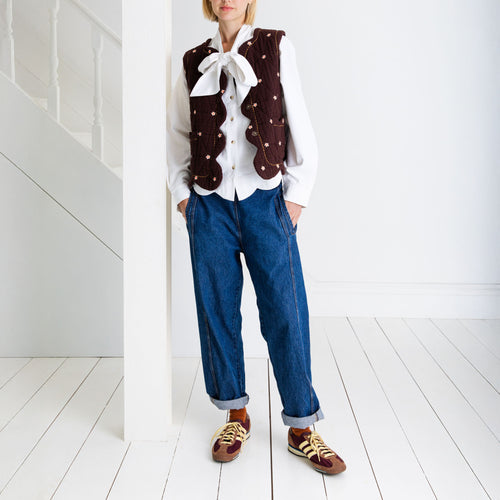 BONTE Estelle Gilet in Chocolate