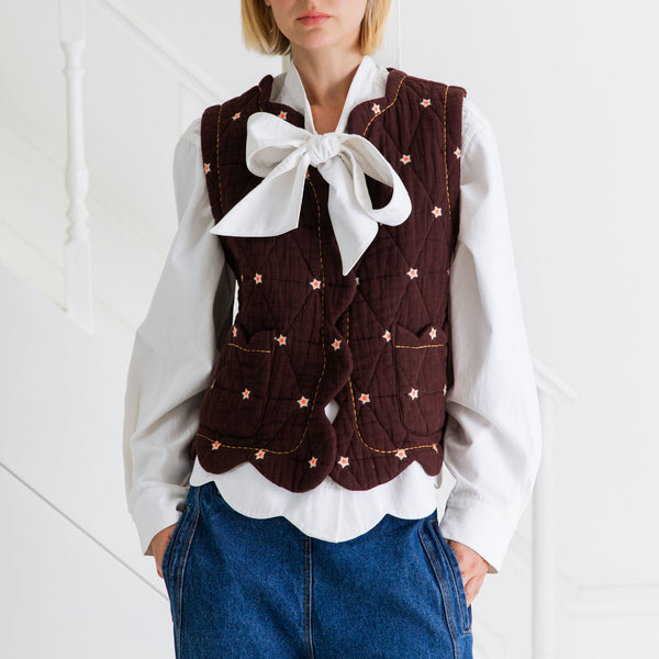 BONTE Estelle Gilet in Chocolate