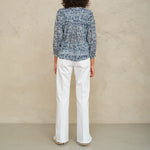 M.A.B.E Esti Print Longsleeve Top in Blue