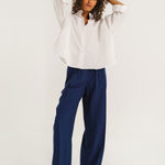 TINSELS Ewood Pop Long Sleeve Shirt in White