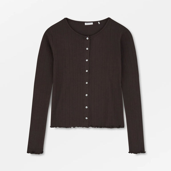 SKALL Edie Cardigan in Dark Brown