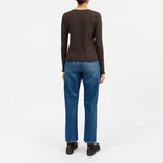 SKALL Edie Cardigan in Dark Brown