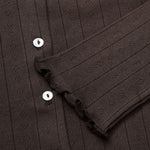 SKALL Edie Cardigan in Dark Brown