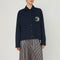 STELLA NOVA Embellished Moon Shirt  in Navy