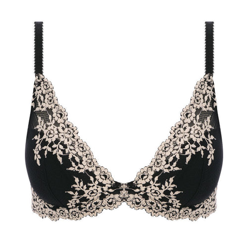 WACOAL Embrace Lace Plunge Bra in Black