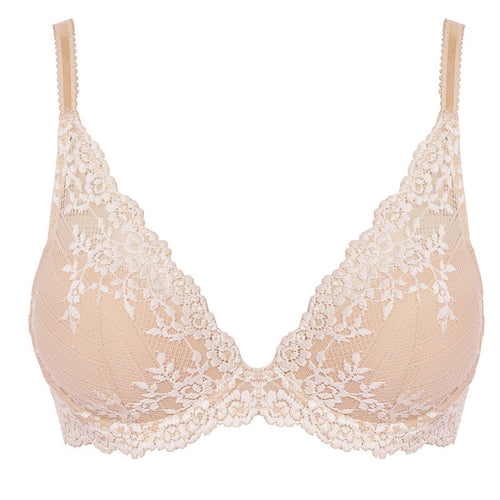 WACOAL Embrace Lace Plunge Bra in Nude
