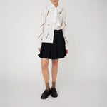 STELLA NOVA Embroidered Bow Shirt in White