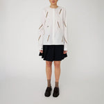 STELLA NOVA Embroidered Bow Shirt in White
