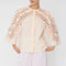 STELLA NOVA Embroidery Anglaise Shirt in Soft Powder