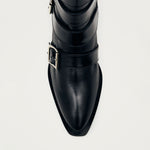 ALOHAS Eras Leather Ankle Boots in Black