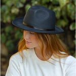 TRAVAUX EN COURS Plaited Hat in Black