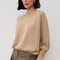 FLOOR Lurex Long Sleeve Jumper in Gold