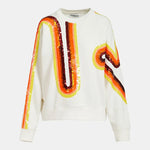 Filicudi Embroidered Sweatshirt in Off White