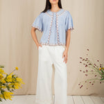 BONTE Flora Top in Blue