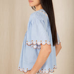 BONTE Flora Top in Blue