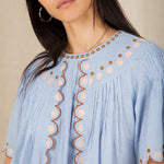 BONTE Flora Top in Blue
