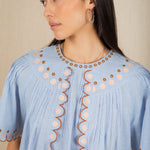 BONTE Flora Top in Blue