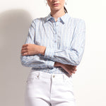 FOIL All Class Cotton Shirt in Bluebelle Drops
