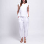 Its Only Natural Stripe Top in White