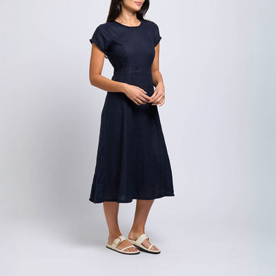 FOIL Fringe Event Dress in Midnight
