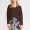 Loop V Neck Sweater in Coffee