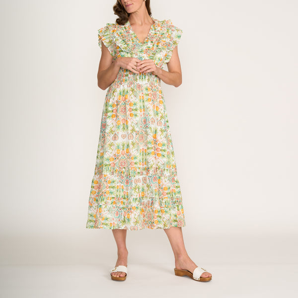 FOIL Best Odds Tutti Fruitti Cotton Dress in Multi