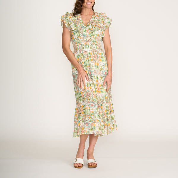 FOIL Best Odds Tutti Fruitti Cotton Dress in Multi