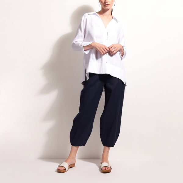 FOIL Artists Choice Linen Shirt in White