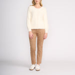 Fluffy Reversible Cardigan in Porcelain