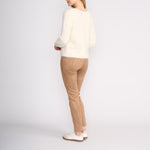 Fluffy Reversible Cardigan in Porcelain